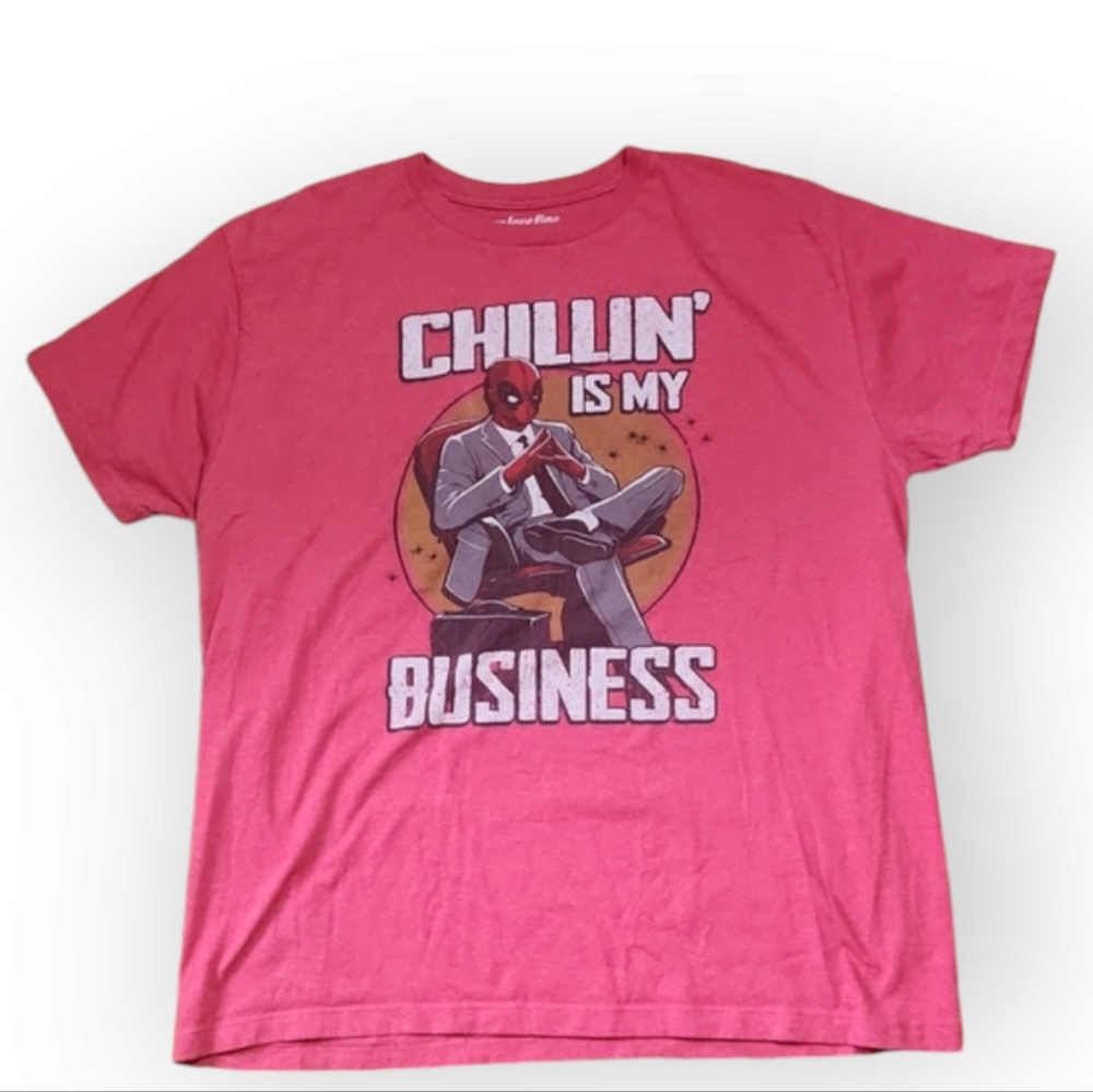 Marvel Chillin is my Business" red  T-shirt